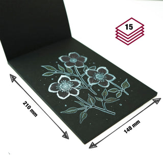 Black Paper Pad - A5