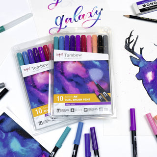 ABT Dual Brush Pens - Set of 10 Galaxy colours