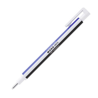 MONO zero Classic Eraser - Round Tip - White/Blue/Black