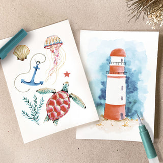 Watercolouring Set - Seaside
