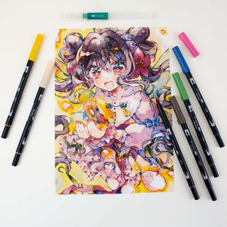 ABT Dual Brush Pens - Manga Set Flower