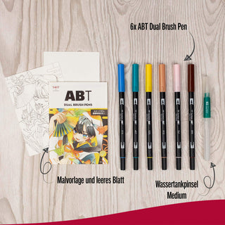 ABT Dual Brush Pens - Manga Set Bird