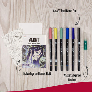 ABT Dual Brush Pens - Manga Set Moon