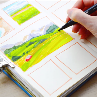 How to use Tombow Brush Pens! Three ways to use them in your sketchbook with Katie Moody