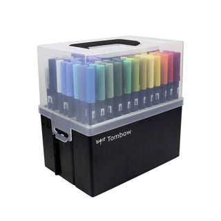 ABT Dual Brush Marker Case with 107 colours + blender pen