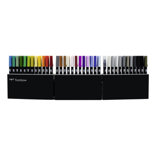 ABT Dual Brush Marker Case with 107 colours + blender pen