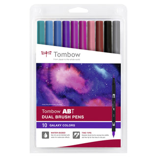 ABT Dual Brush Pens - Set of 10 Galaxy colours