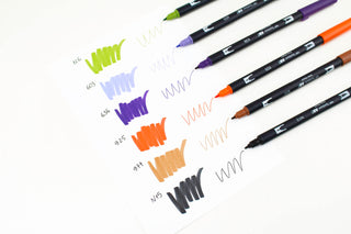 ABT Dual Brush Pens - Set of 6 Mystery Kawaii