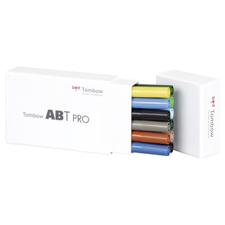 ABT PRO Dual Alcohol-Based Marker Pens - Set of 12 Landscape Colours