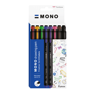 MONO Drawing Pen 03 (0.35 mm) - Set of 8 Colours