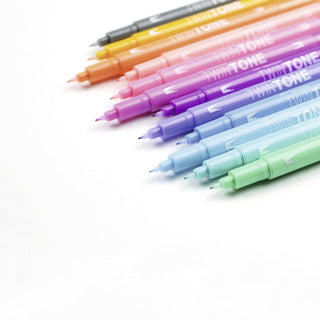 TwinTone Dual-Tip Markers - Set of 12 Pastel Colours