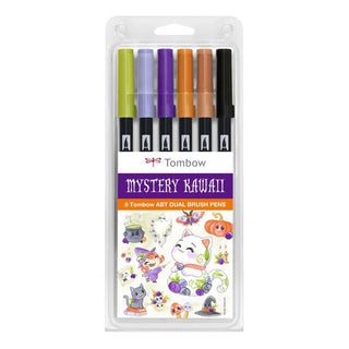 ABT Dual Brush Pens - Set of 6 Mystery Kawaii