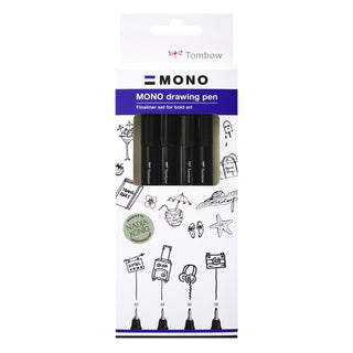 MONO Drawing Pens - Bold, Set of 4