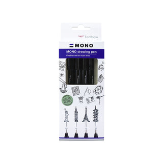 MONO Drawing Pens - Fine, Set of 4